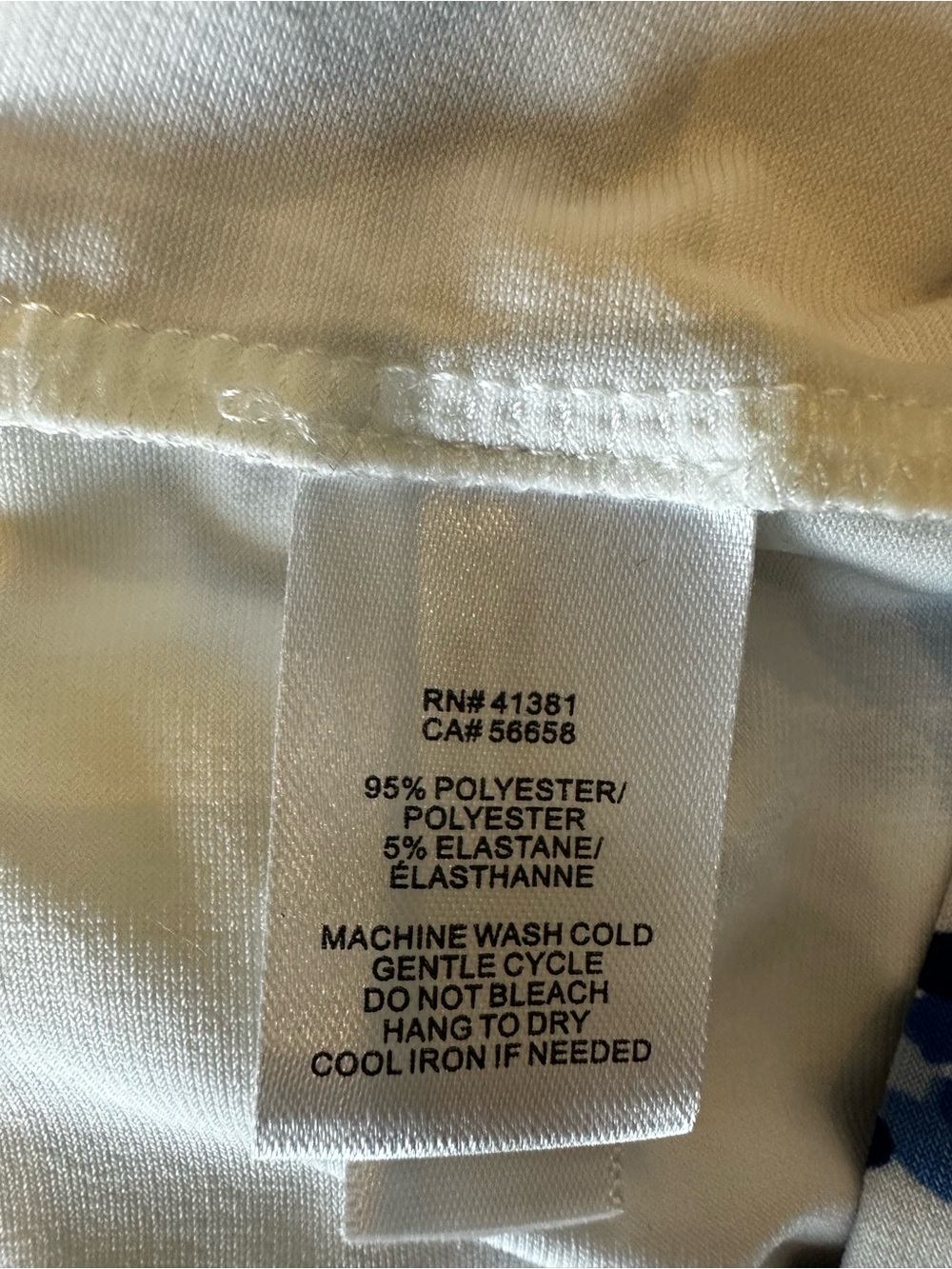 Ralph Lauren White Dress with Blue Dot Print - Picture 7 of 8